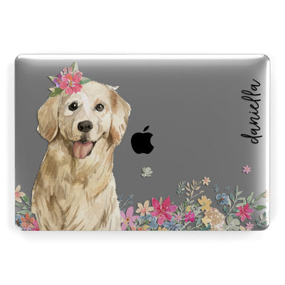 Personalised Golden Retriever Dog Apple MacBook Case