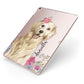Personalised Golden Retriever Dog Apple iPad Case on Rose Gold iPad Side View
