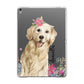 Personalised Golden Retriever Dog Apple iPad Grey Case