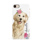 Personalised Golden Retriever Dog Apple iPhone 7 8 3D Snap Case