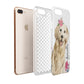 Personalised Golden Retriever Dog Apple iPhone 7 8 Plus 3D Tough Case Expanded View