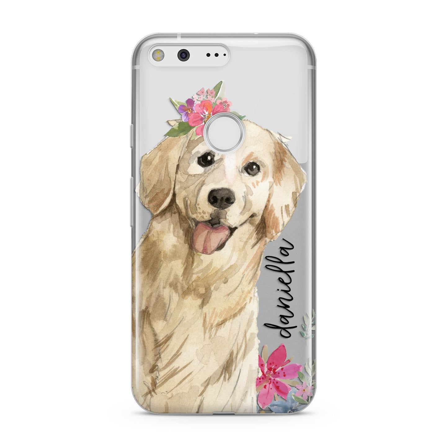 Personalised Golden Retriever Dog Google Pixel Case