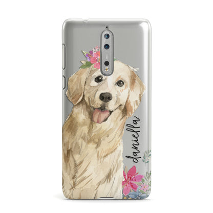 Personalised Golden Retriever Dog Nokia Case