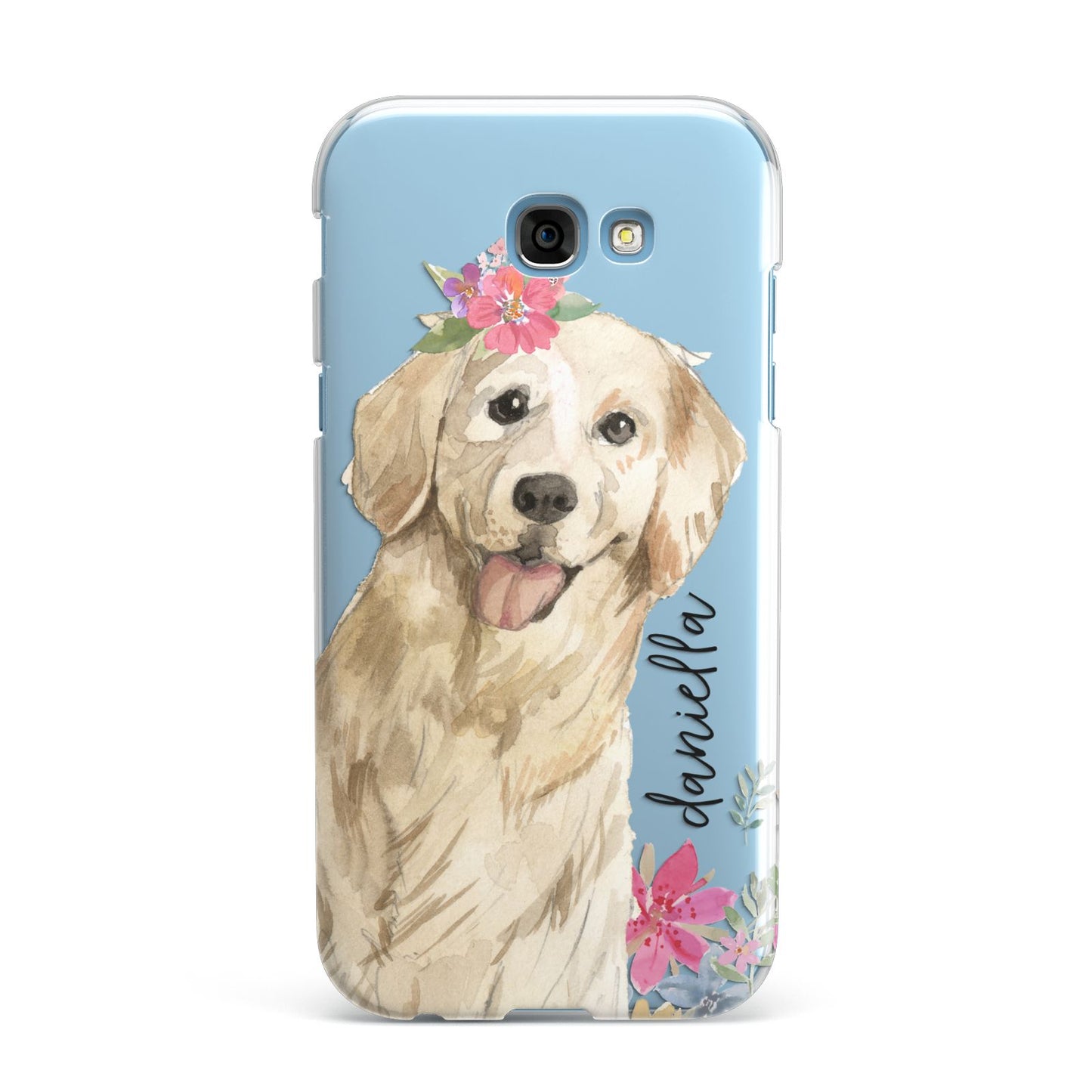 Personalised Golden Retriever Dog Samsung Galaxy A7 2017 Case
