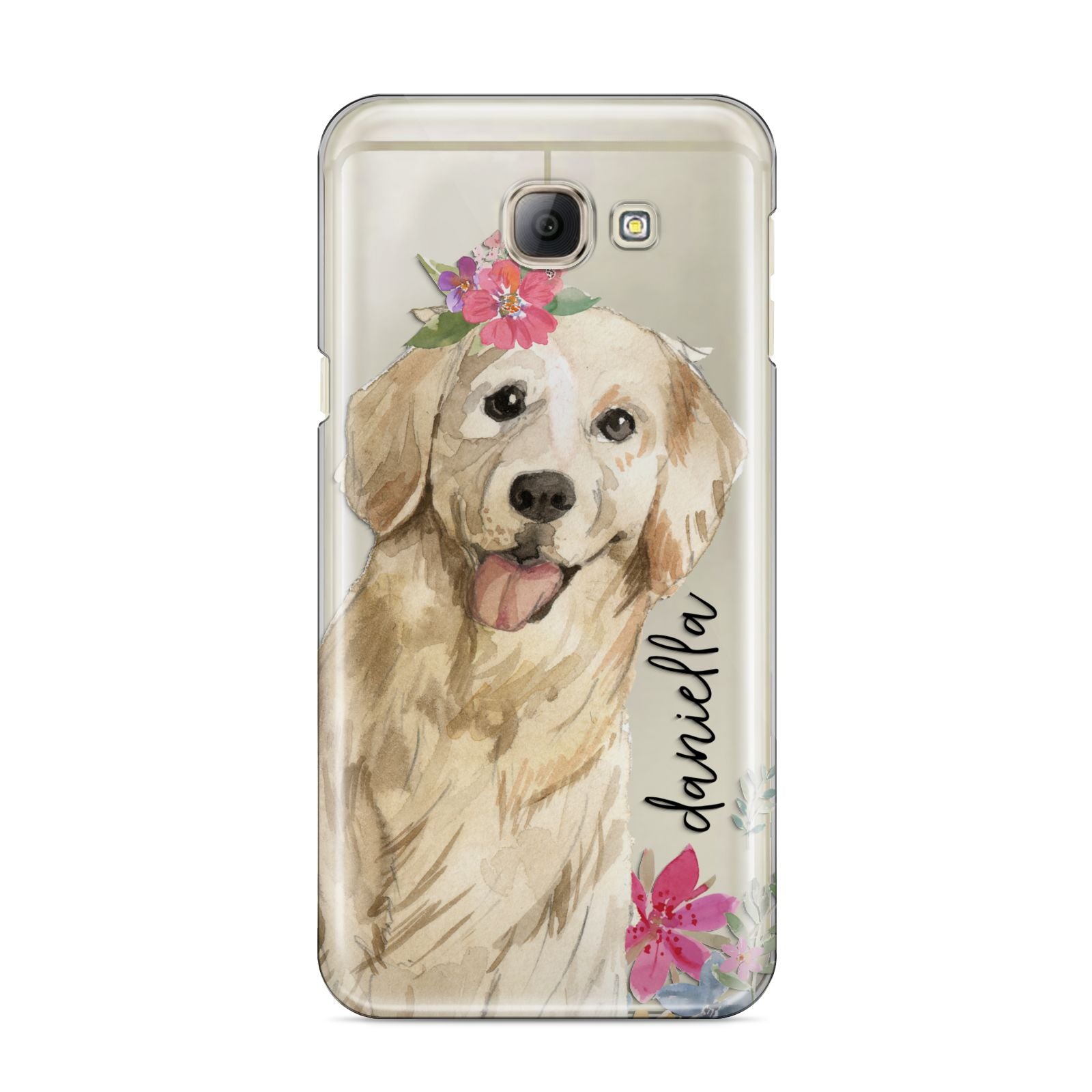 Personalised Golden Retriever Dog Samsung Galaxy A8 2016 Case