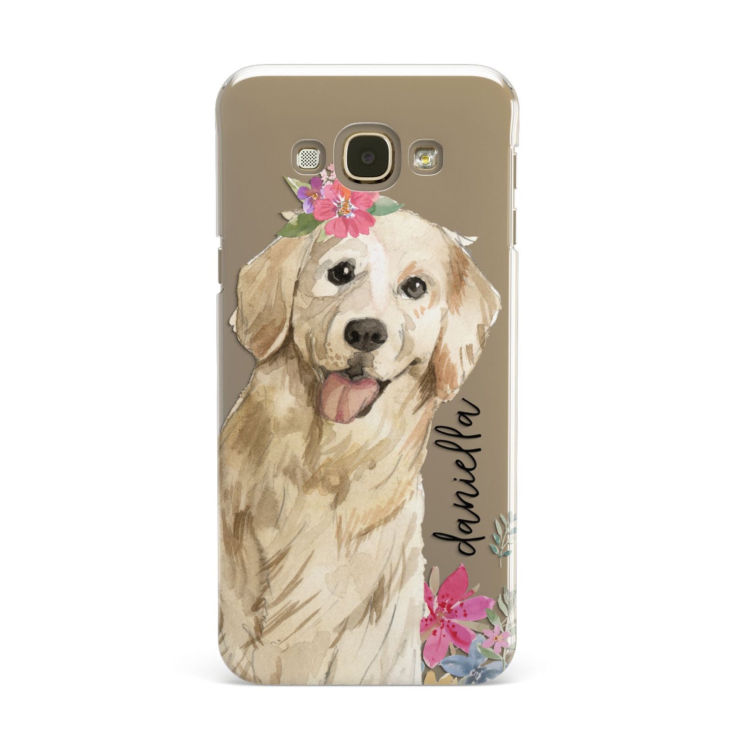 Personalised Golden Retriever Dog Samsung Galaxy A8 Case