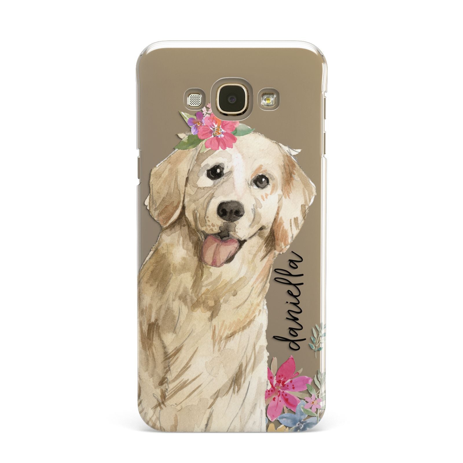 Personalised Golden Retriever Dog Samsung Galaxy A8 Case
