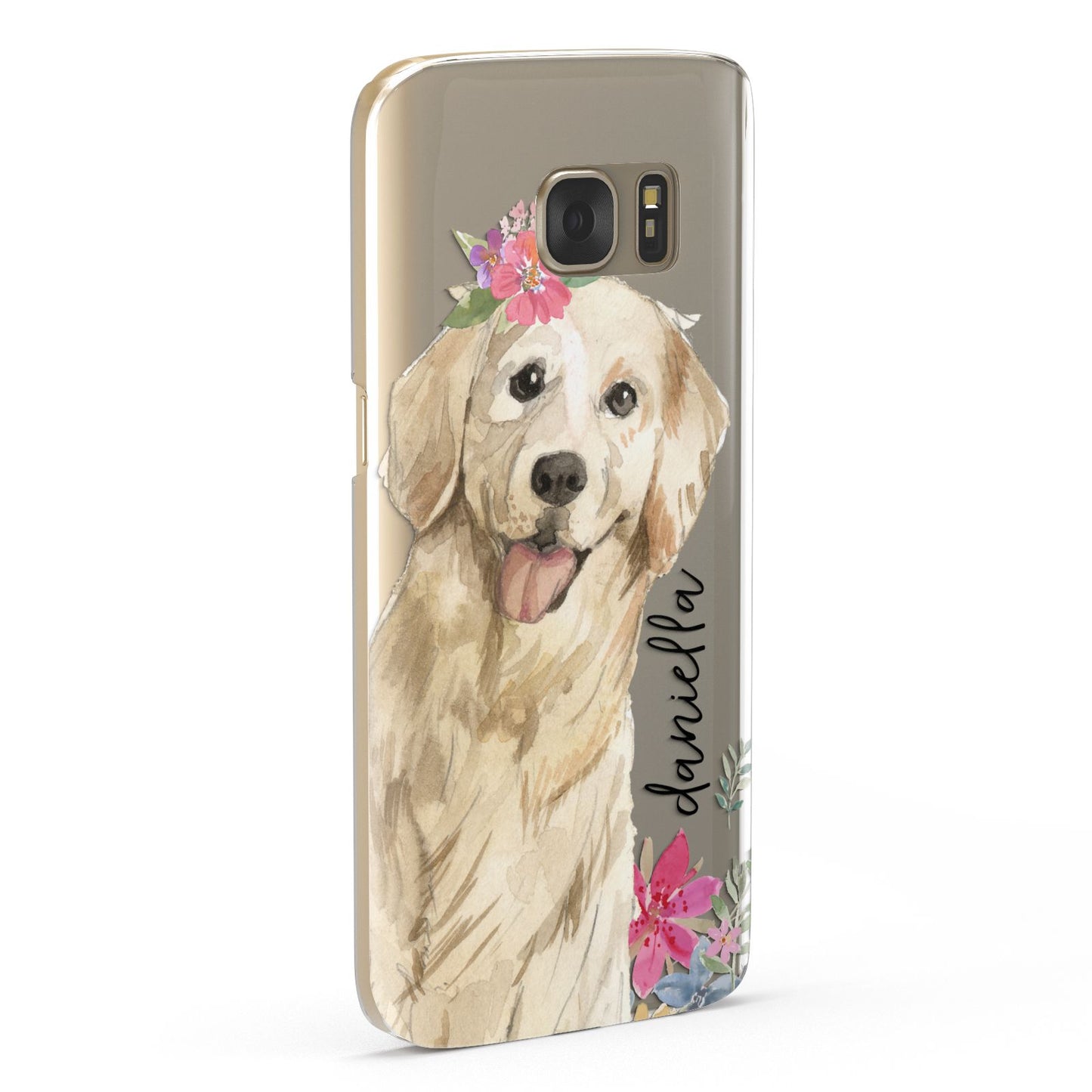 Personalised Golden Retriever Dog Samsung Galaxy Case Fourty Five Degrees