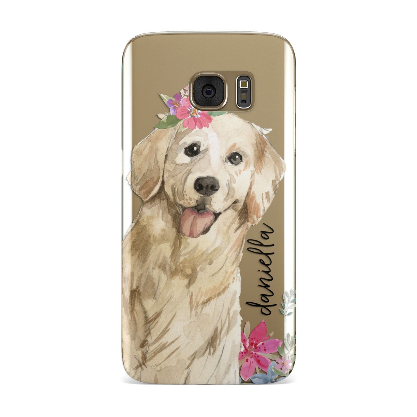 Personalised Golden Retriever Dog Samsung Galaxy Case