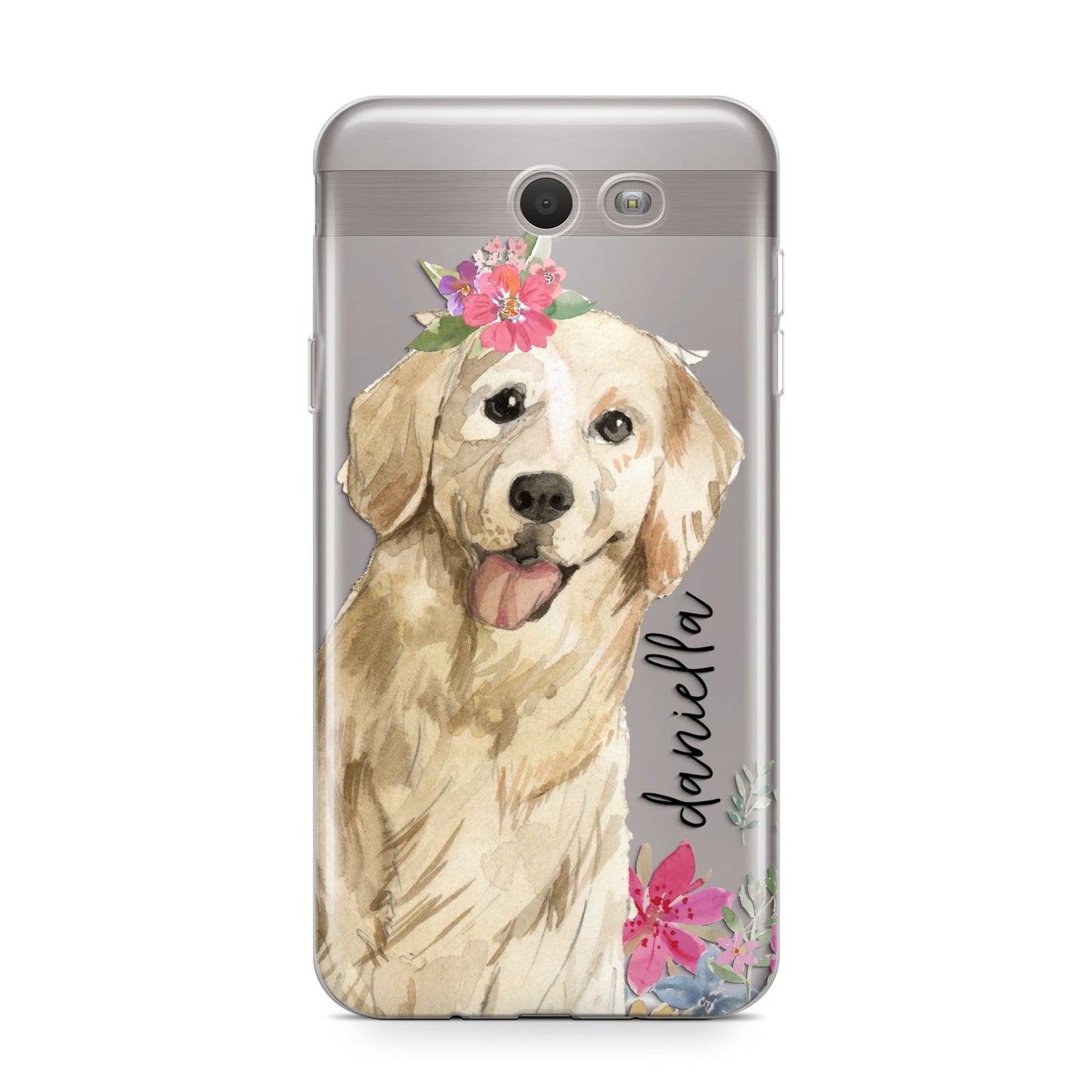 Personalised Golden Retriever Dog Samsung Galaxy J7 2017 Case