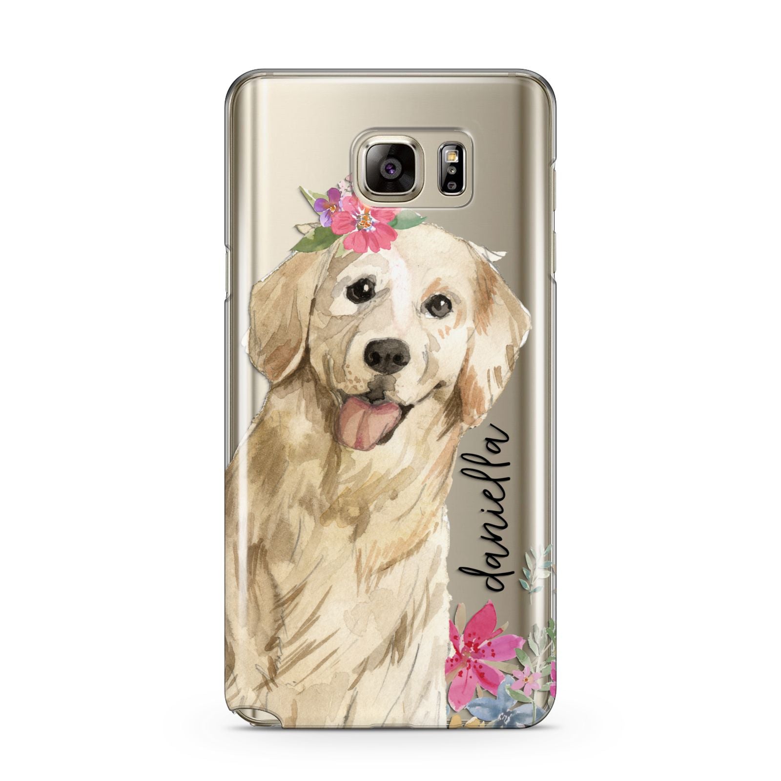 Personalised Golden Retriever Dog Samsung Galaxy Note 5 Case