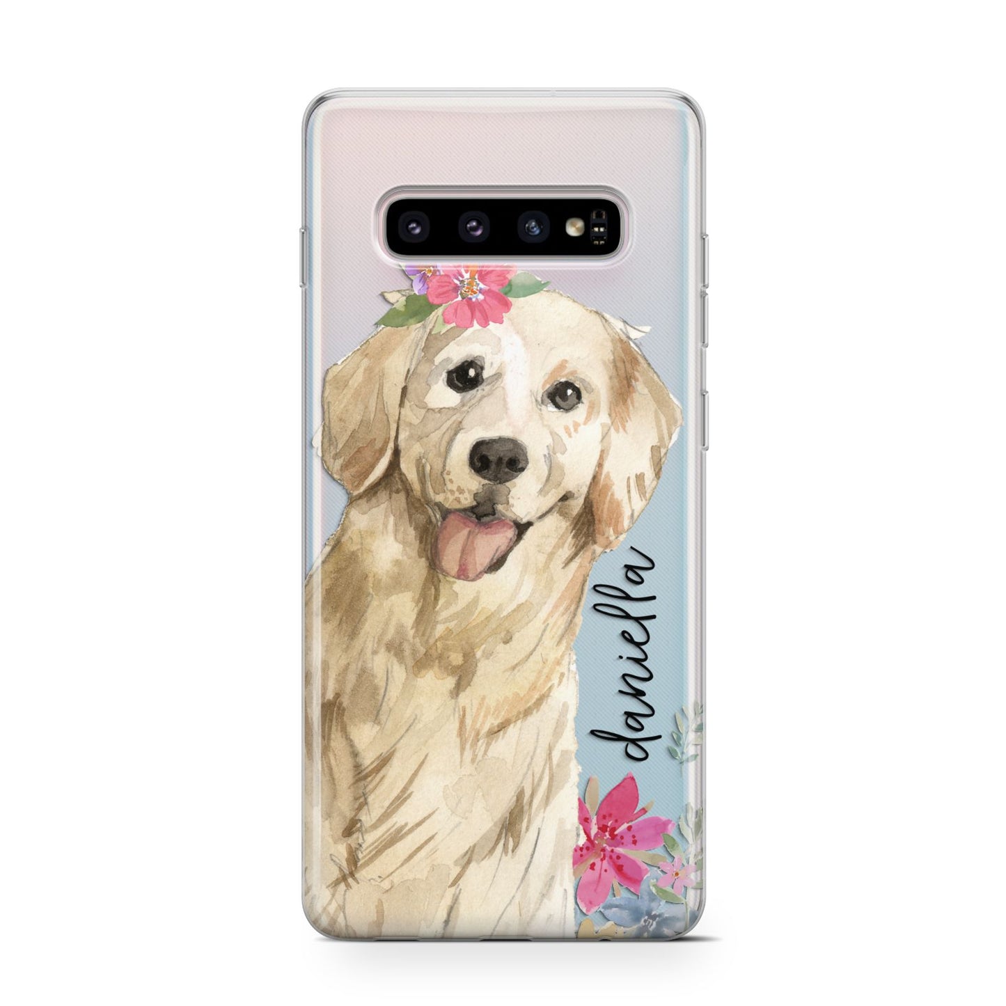 Personalised Golden Retriever Dog Samsung Galaxy S10 Case