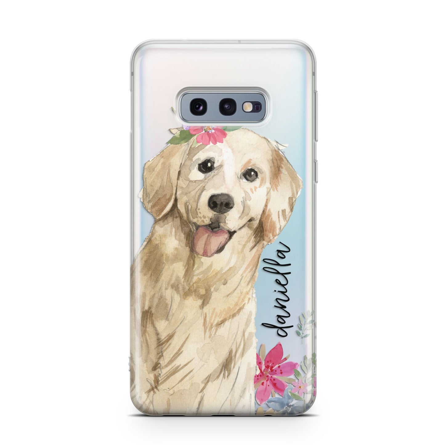 Personalised Golden Retriever Dog Samsung Galaxy S10E Case