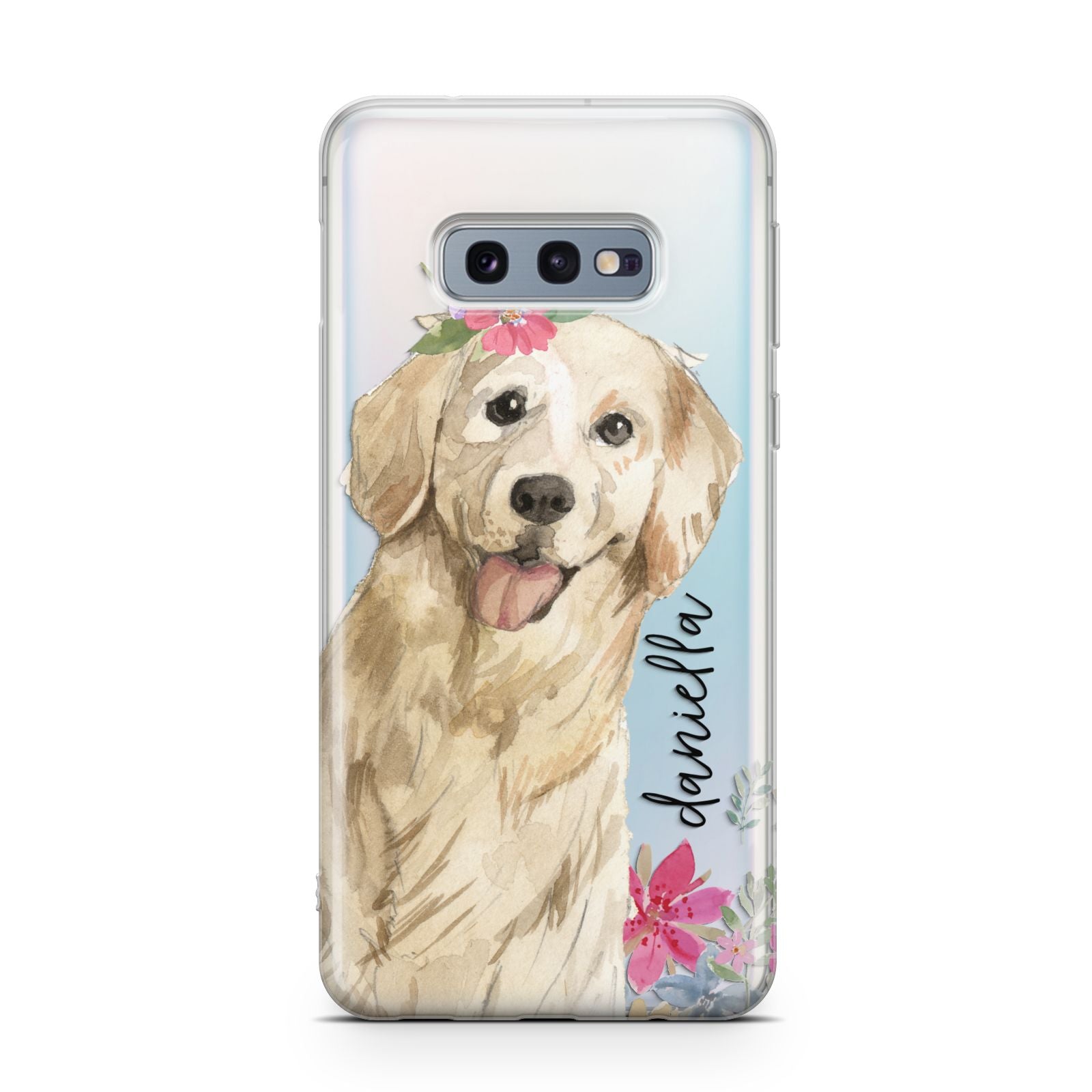 Personalised Golden Retriever Dog Samsung Galaxy S10E Case