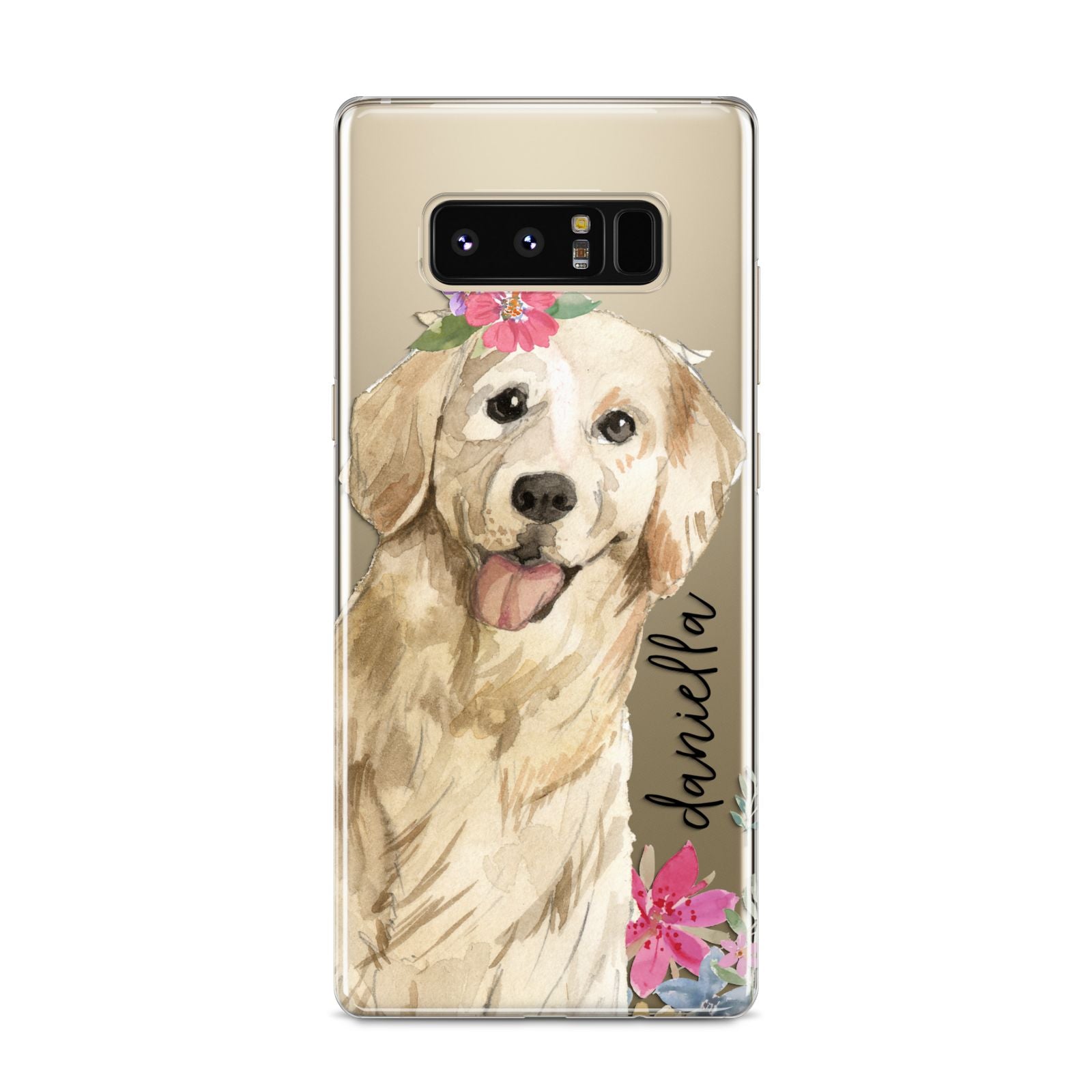 Personalised Golden Retriever Dog Samsung Galaxy S8 Case