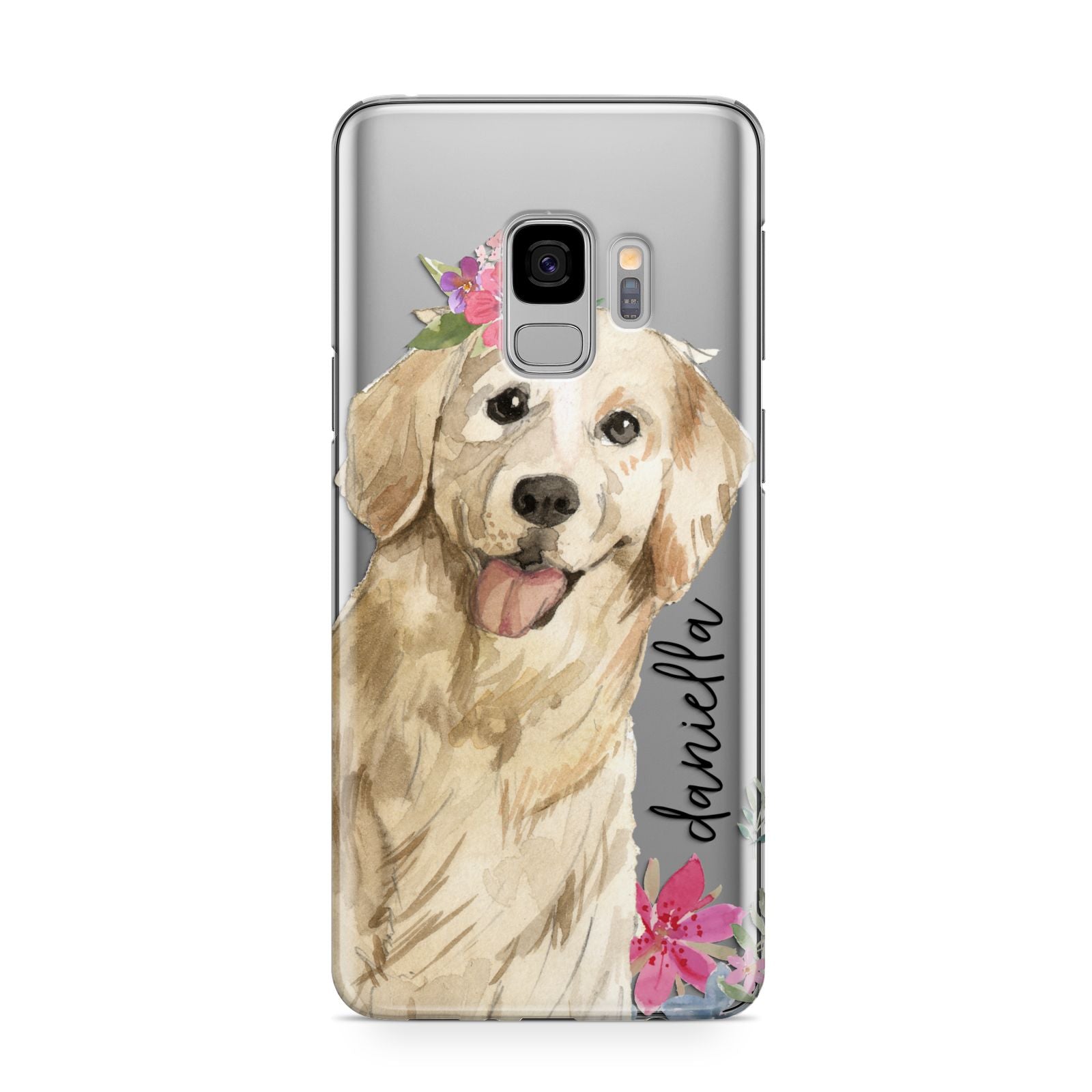 Personalised Golden Retriever Dog Samsung Galaxy S9 Case