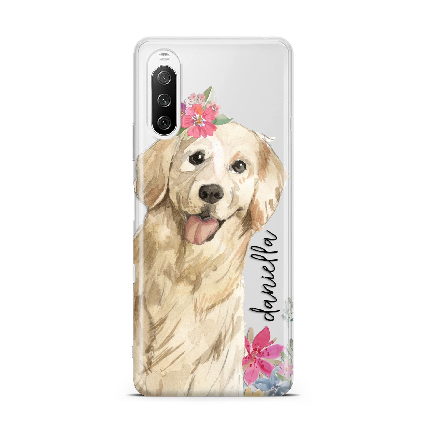 Personalised Golden Retriever Dog Sony Xperia 10 III Case