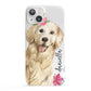 Personalised Golden Retriever Dog iPhone 13 Full Wrap 3D Snap Case