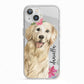 Personalised Golden Retriever Dog iPhone 13 TPU Impact Case with White Edges