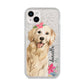 Personalised Golden Retriever Dog iPhone 14 Plus Glitter Tough Case Starlight