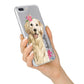 Personalised Golden Retriever Dog iPhone 7 Plus Bumper Case on Silver iPhone Alternative Image