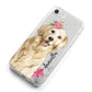 Personalised Golden Retriever Dog iPhone 8 Bumper Case on Silver iPhone Alternative Image