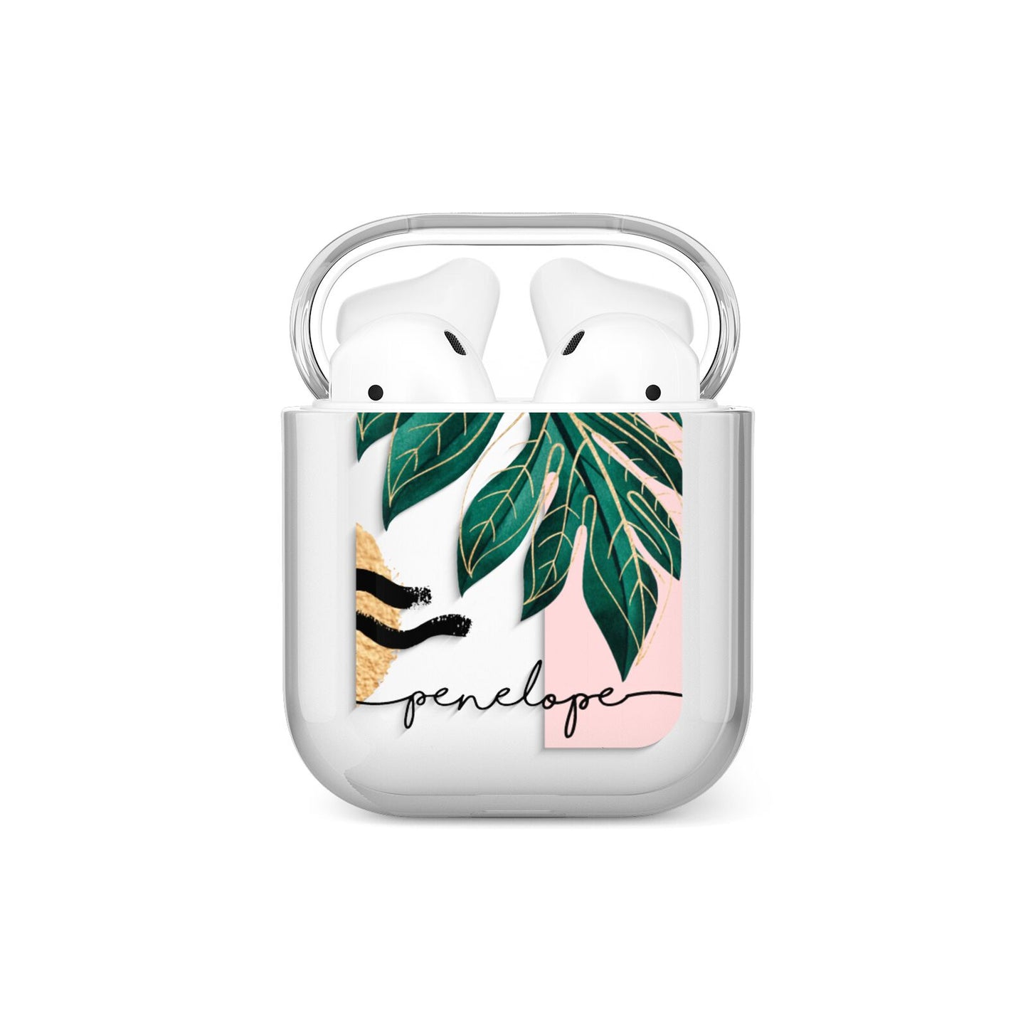 Personalised Golden Tropics AirPods Case