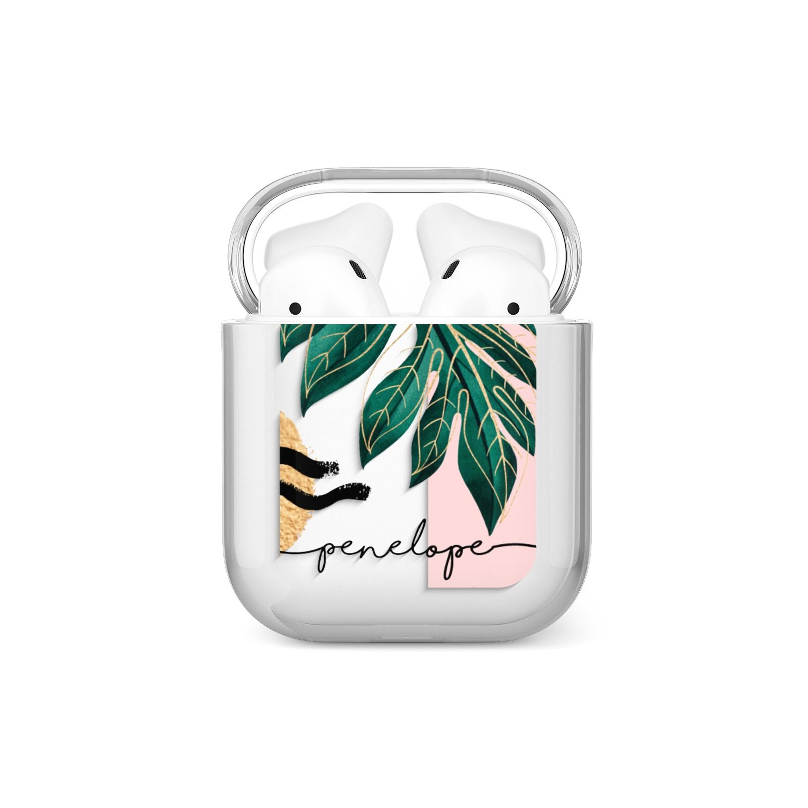 Personalised Golden Tropics AirPods Case