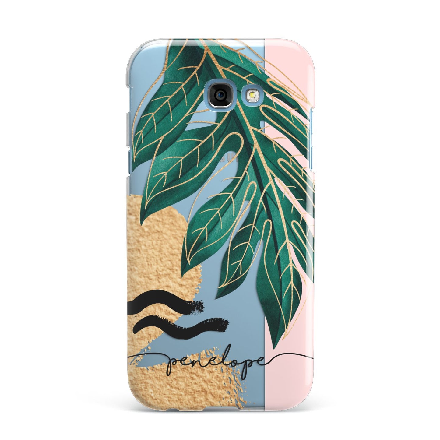 Personalised Golden Tropics Samsung Galaxy A7 2017 Case