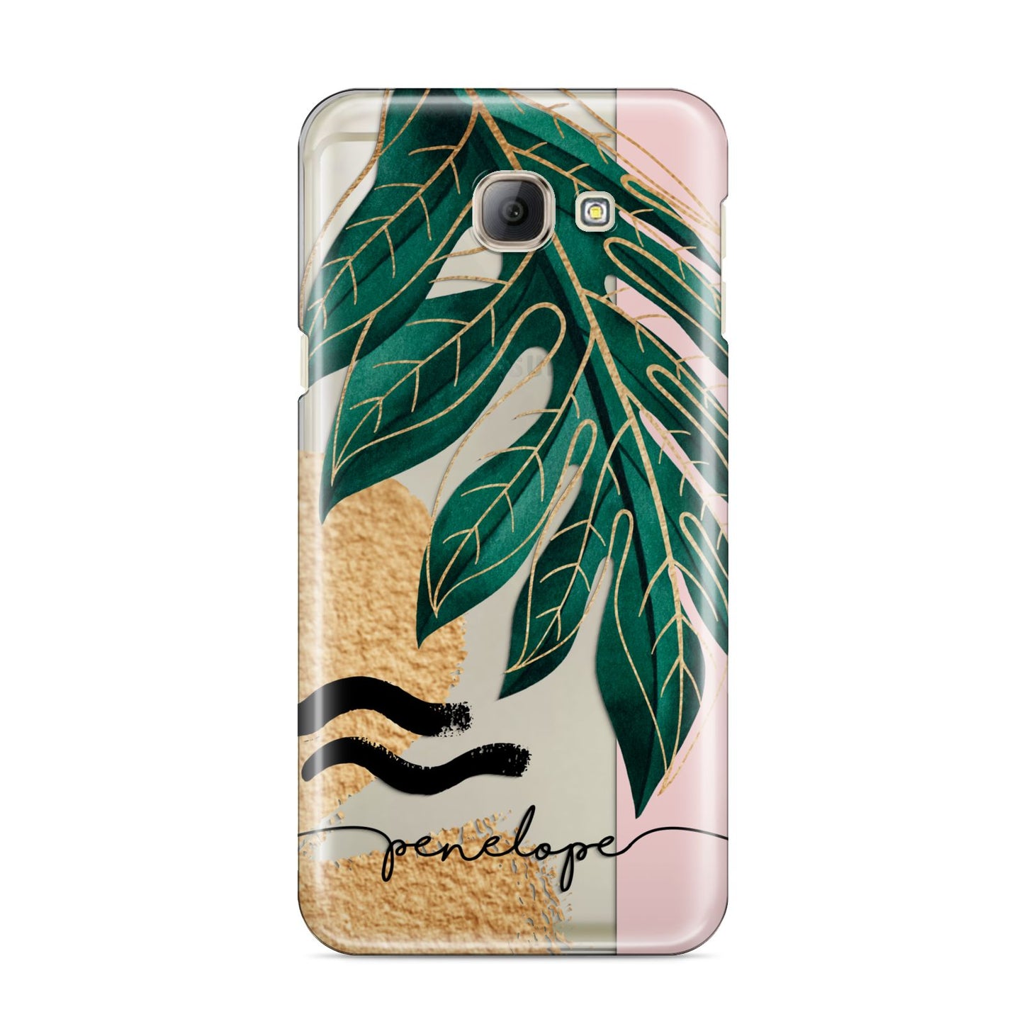 Personalised Golden Tropics Samsung Galaxy A8 2016 Case