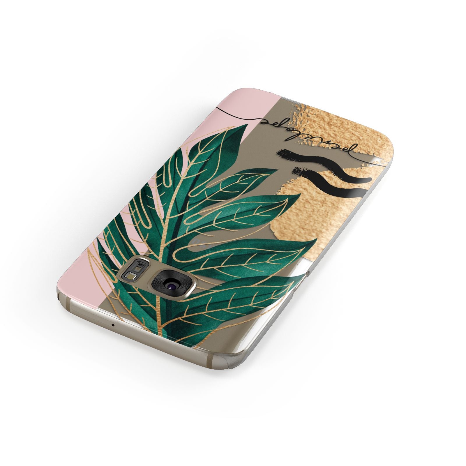 Personalised Golden Tropics Samsung Galaxy Case Front Close Up