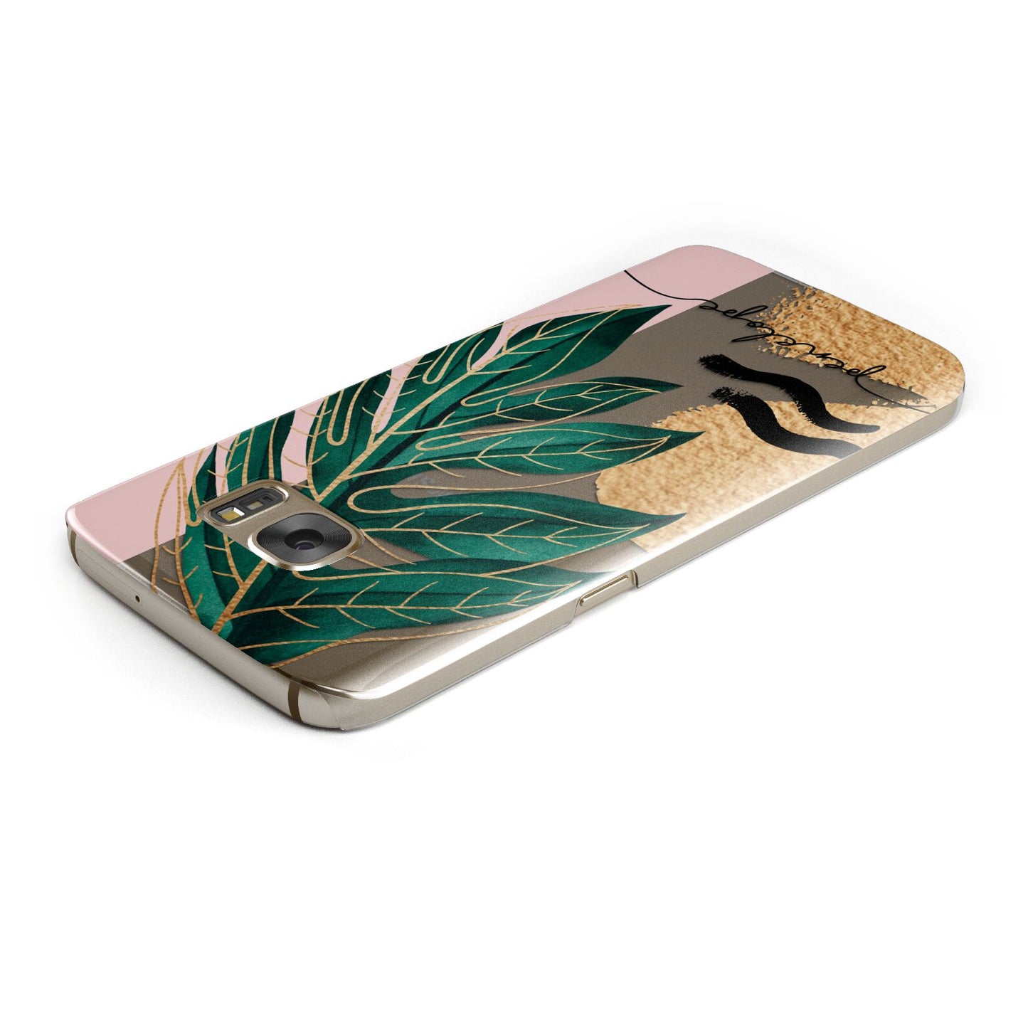 Personalised Golden Tropics Samsung Galaxy Case Top Cutout