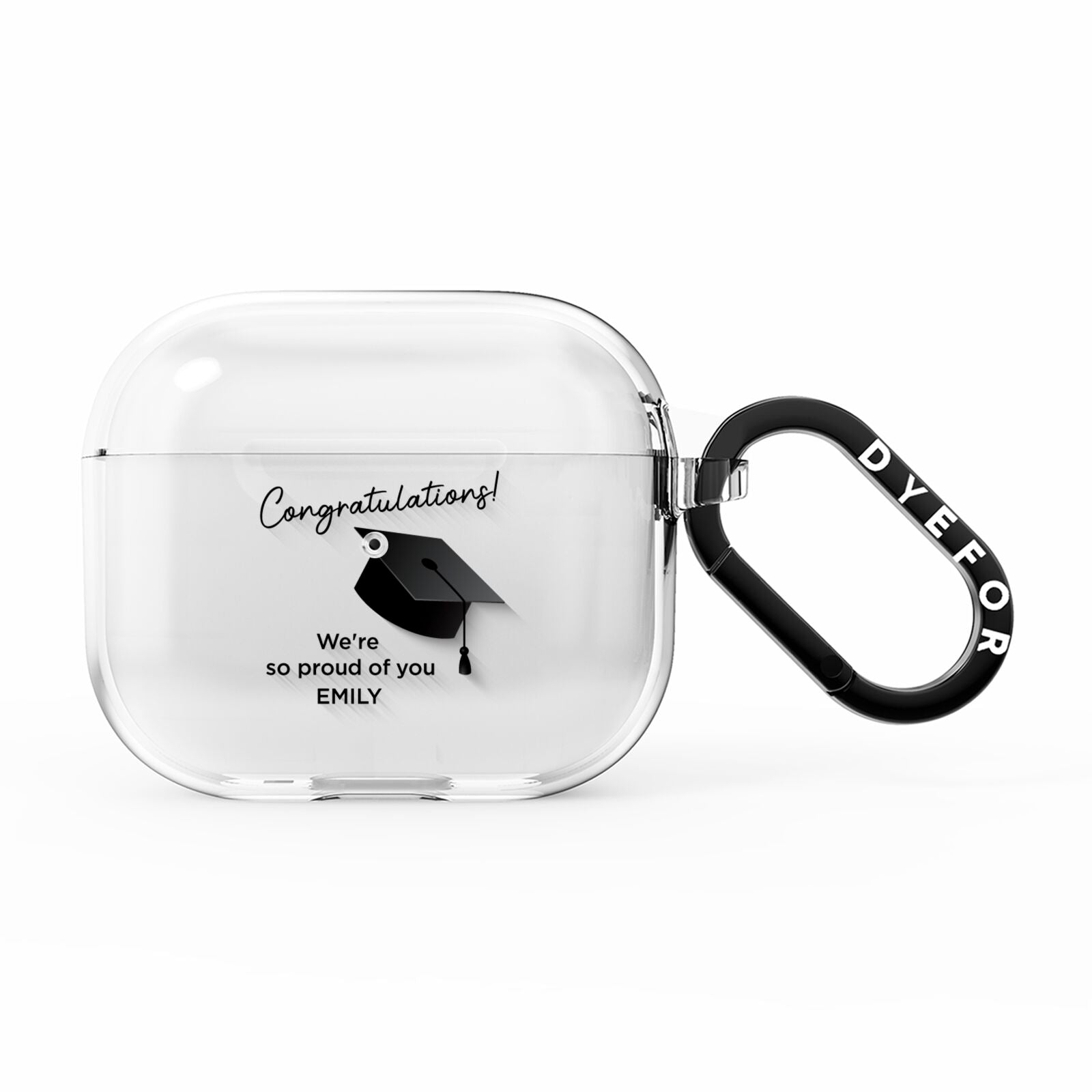 Personalised Graduation AirPods Clear Case 3rd Gen