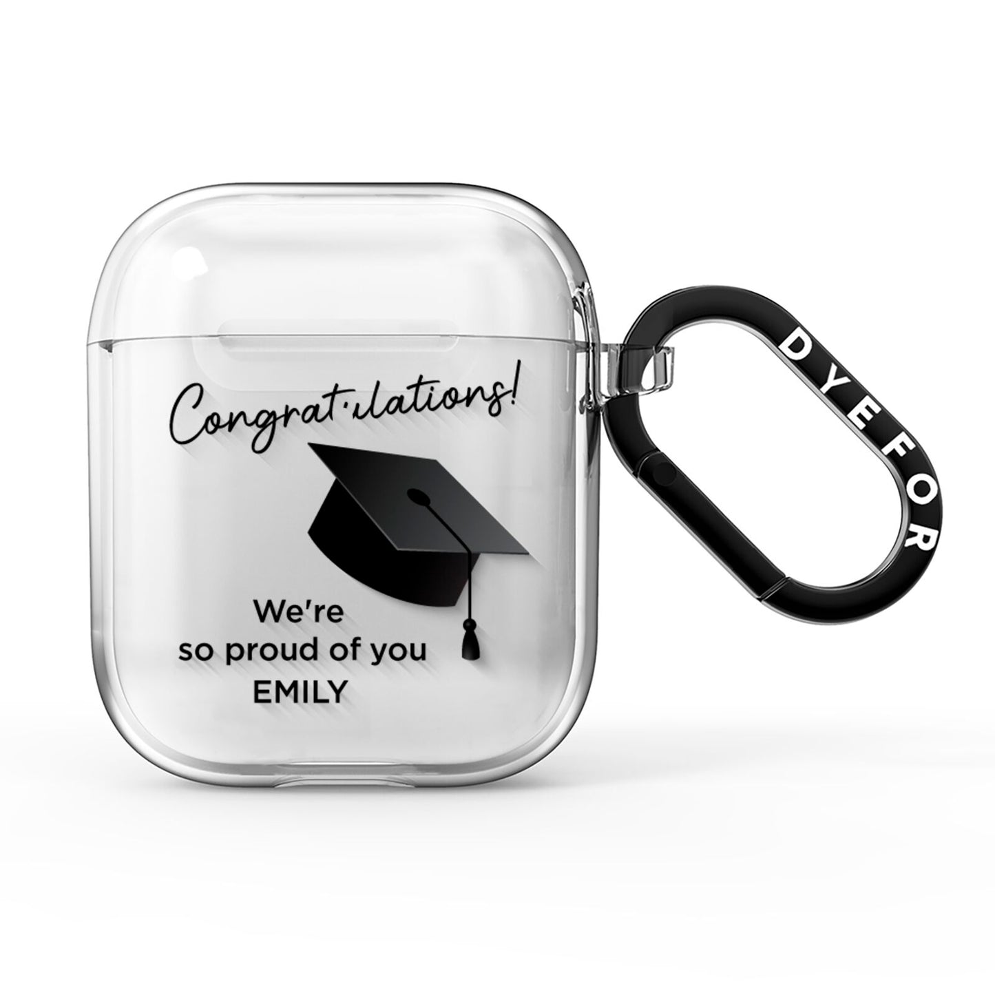 Personalised Graduation AirPods Clear Case