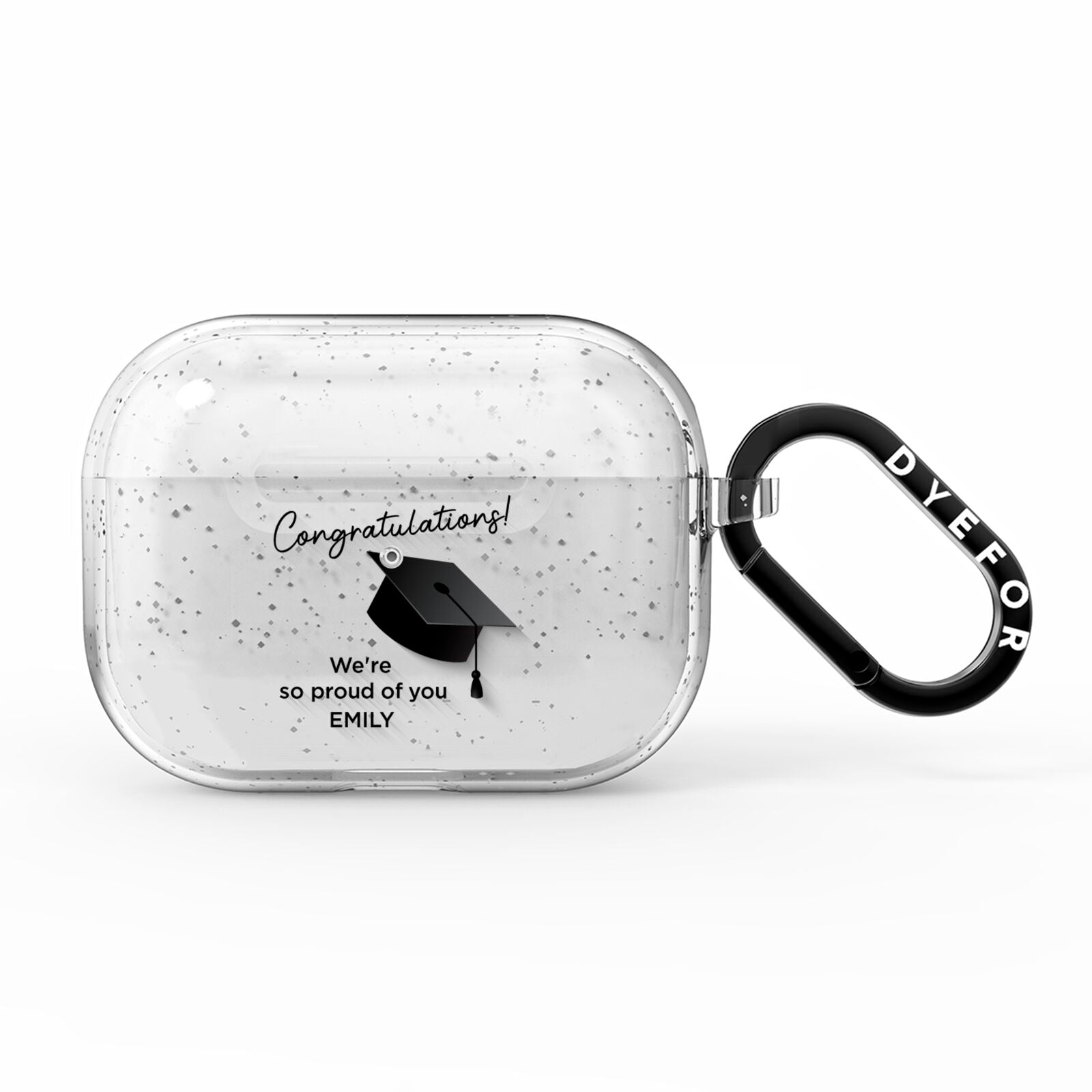 Personalised Graduation AirPods Pro Glitter Case