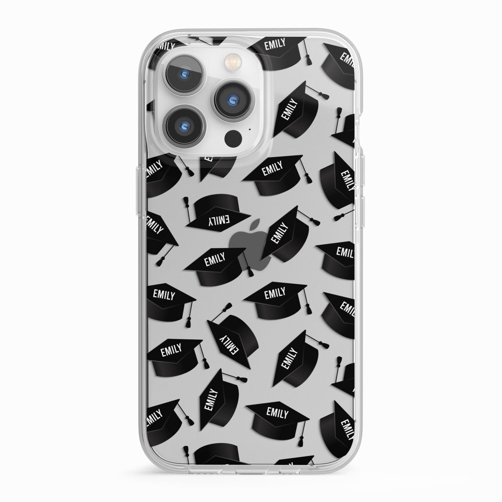 Personalised Graduation iPhone 13 Pro TPU Impact Case with White Edges