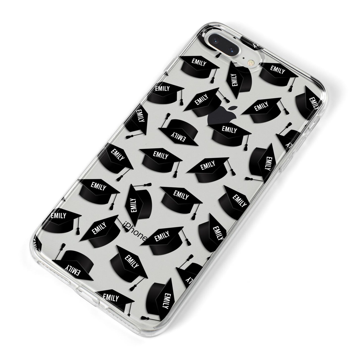 Personalised Graduation iPhone 8 Plus Bumper Case on Silver iPhone Alternative Image