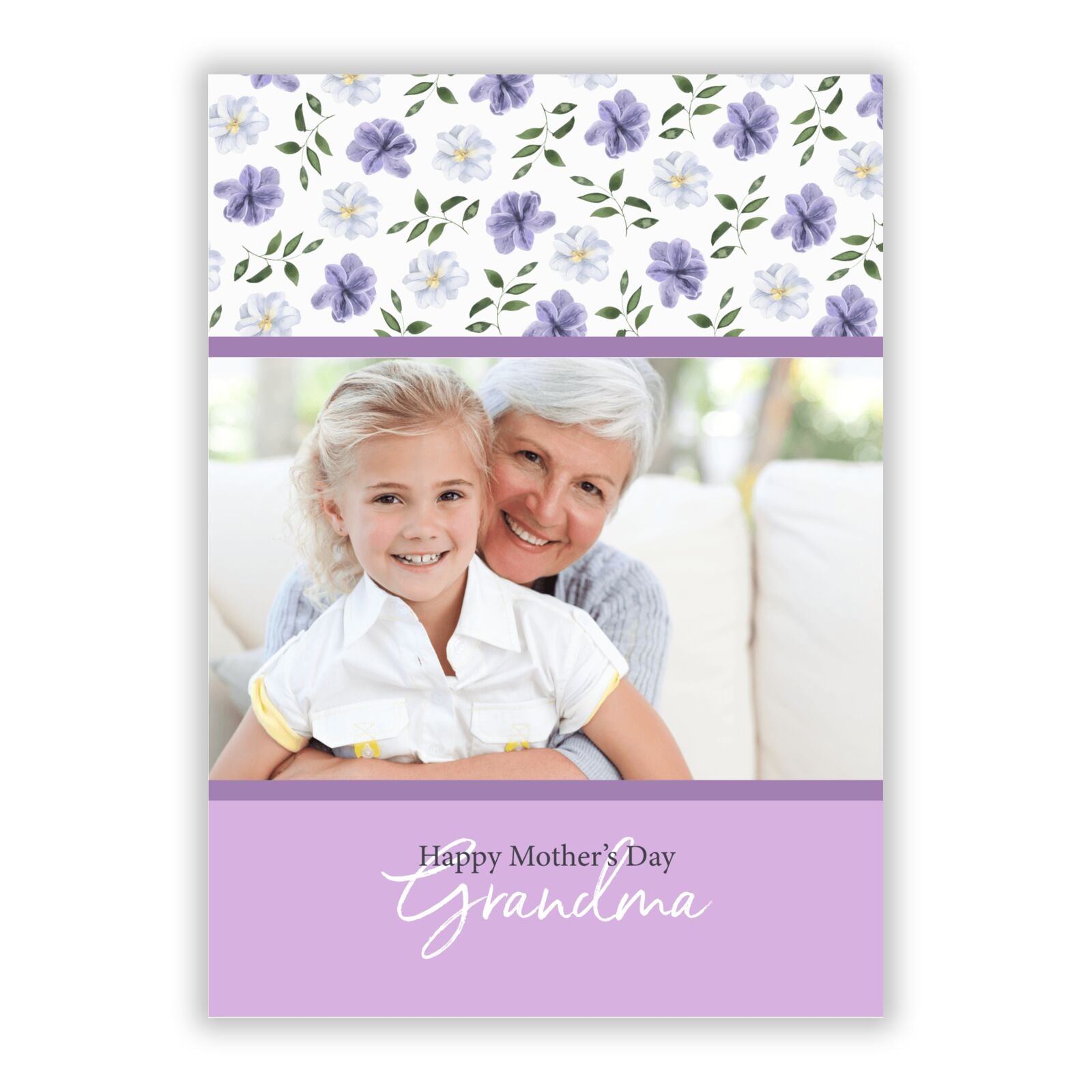 Personalised Grandma Mother s Day A5 Flat Greetings Card