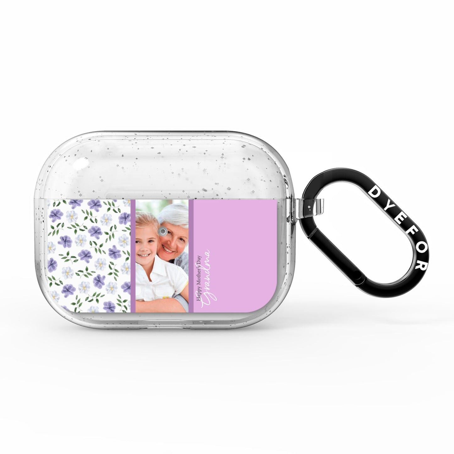Personalised Grandma Mother s Day AirPods Pro Glitter Case