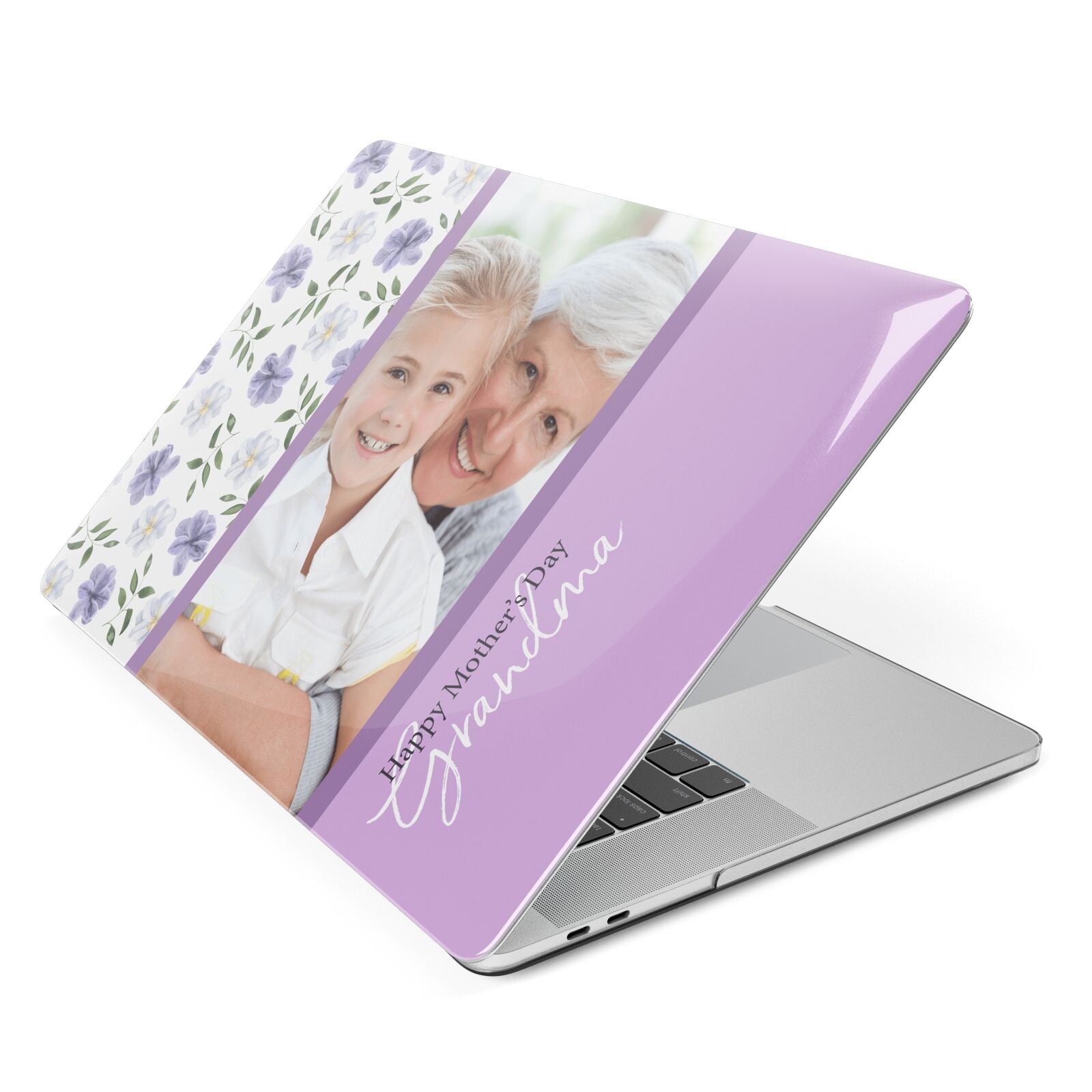 Personalised Grandma Mother s Day Apple MacBook Case Side View
