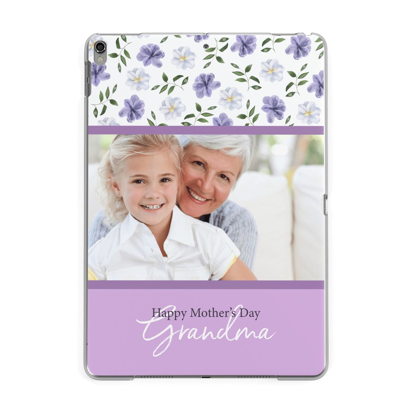 Personalised Grandma Mother s Day Apple iPad Grey Case