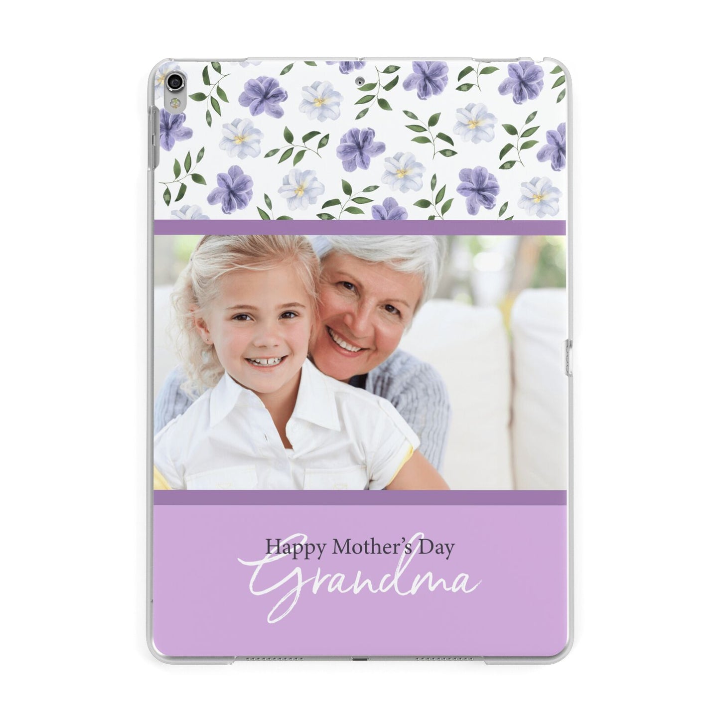 Personalised Grandma Mother s Day Apple iPad Silver Case