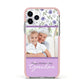 Personalised Grandma Mother s Day Apple iPhone 11 Pro in Silver with Pink Impact Case