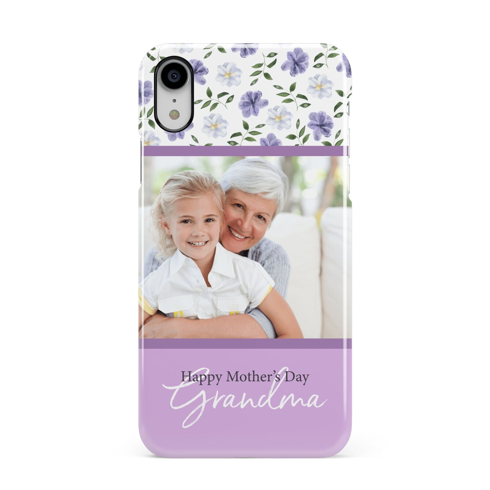 Personalised Grandma Mother s Day Apple iPhone XR White 3D Snap Case
