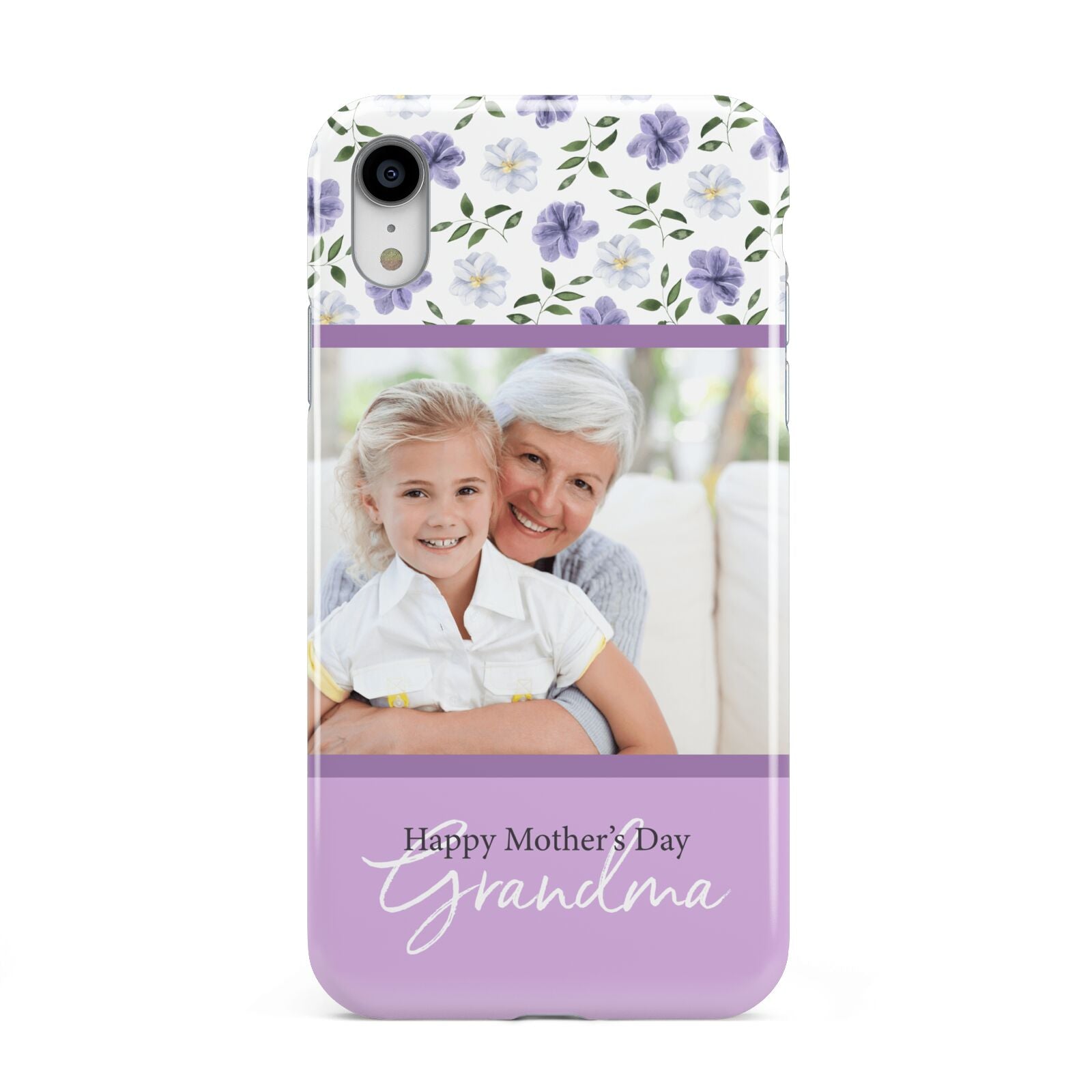 Personalised Grandma Mother s Day Apple iPhone XR White 3D Tough Case