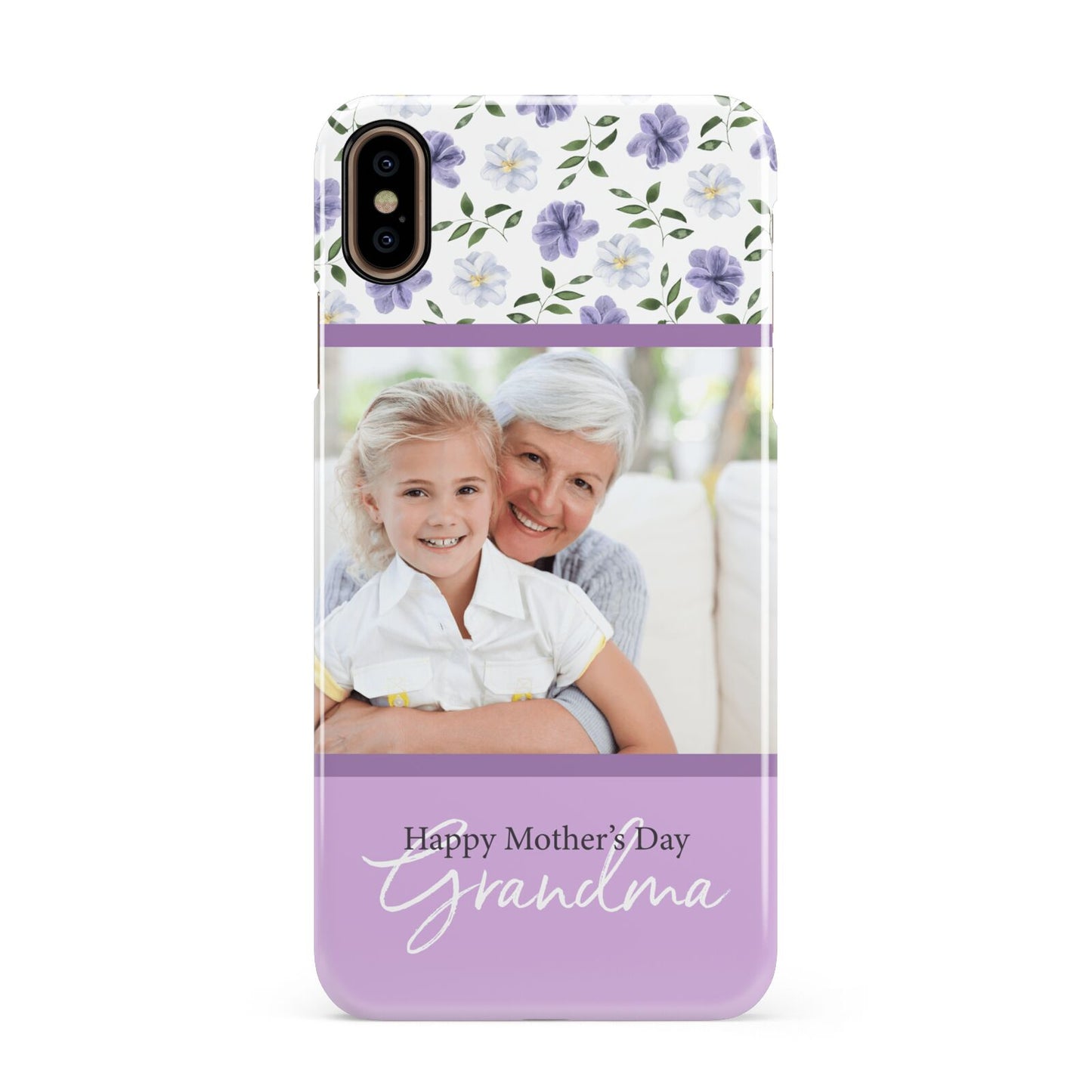 Personalised Grandma Mother s Day Apple iPhone Xs Max 3D Snap Case