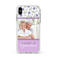 Personalised Grandma Mother s Day Apple iPhone Xs Max Impact Case White Edge on Silver Phone