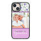 Personalised Grandma Mother s Day iPhone 13 Black Impact Case on Silver phone