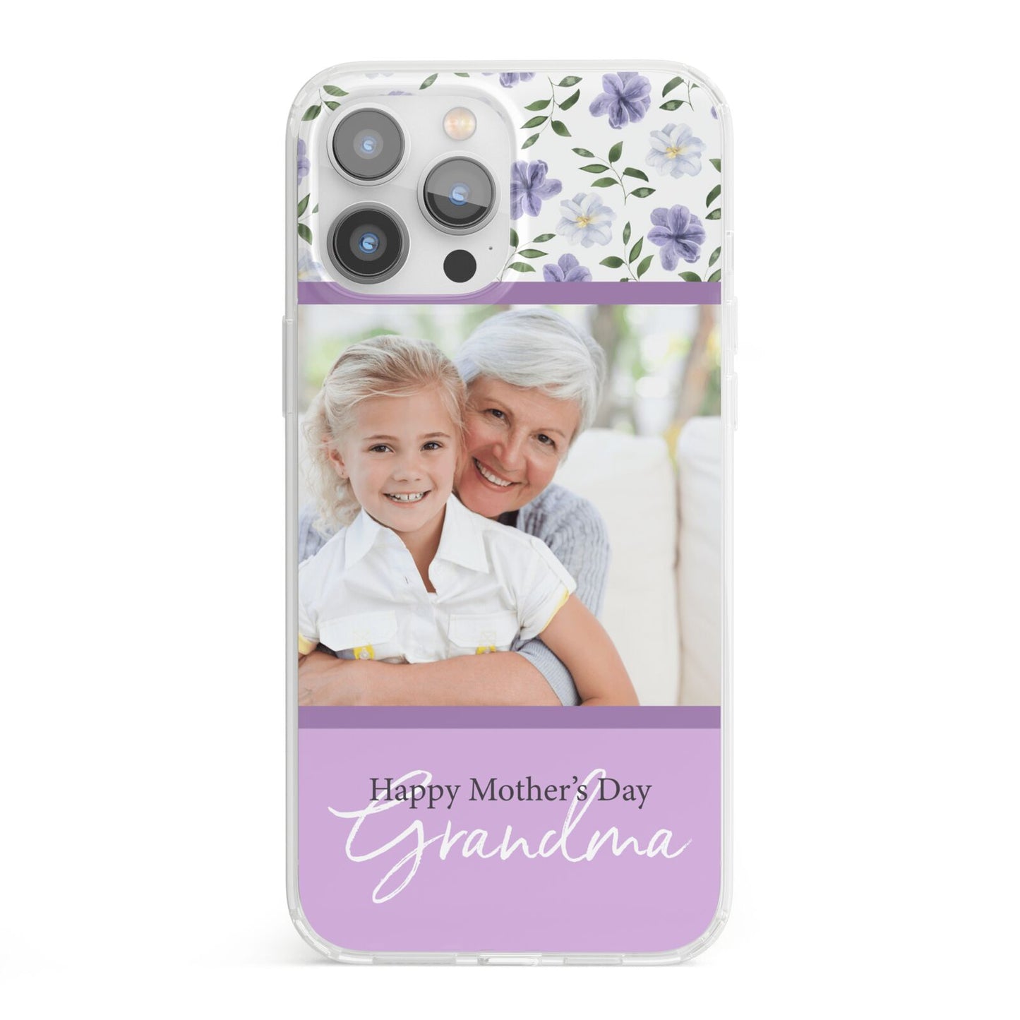 Personalised Grandma Mother s Day iPhone 13 Pro Max Clear Bumper Case