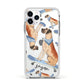 Personalised Great Dane Apple iPhone 11 Pro in Silver with White Impact Case